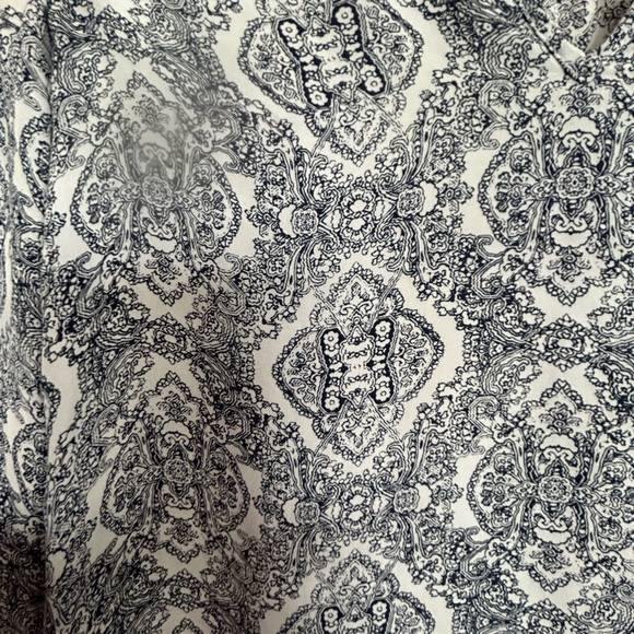 Joie SILK Popover Blouse Boho Pattern SZ XS can fit Small - Picture 4 of 6